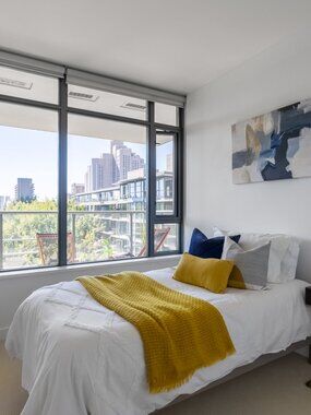 West Elm yellow throw, 50 x 60"